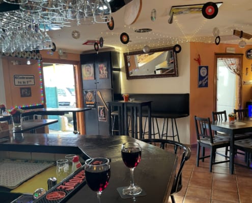 El lugar en el mostrador