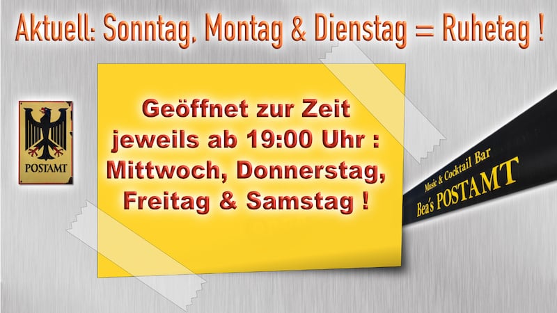 Beas Öffnungszeiten, Nebensaison